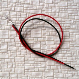 20 x Grain of Wheat Bulbs with wires 3mm Clear 3V (WeHonest)